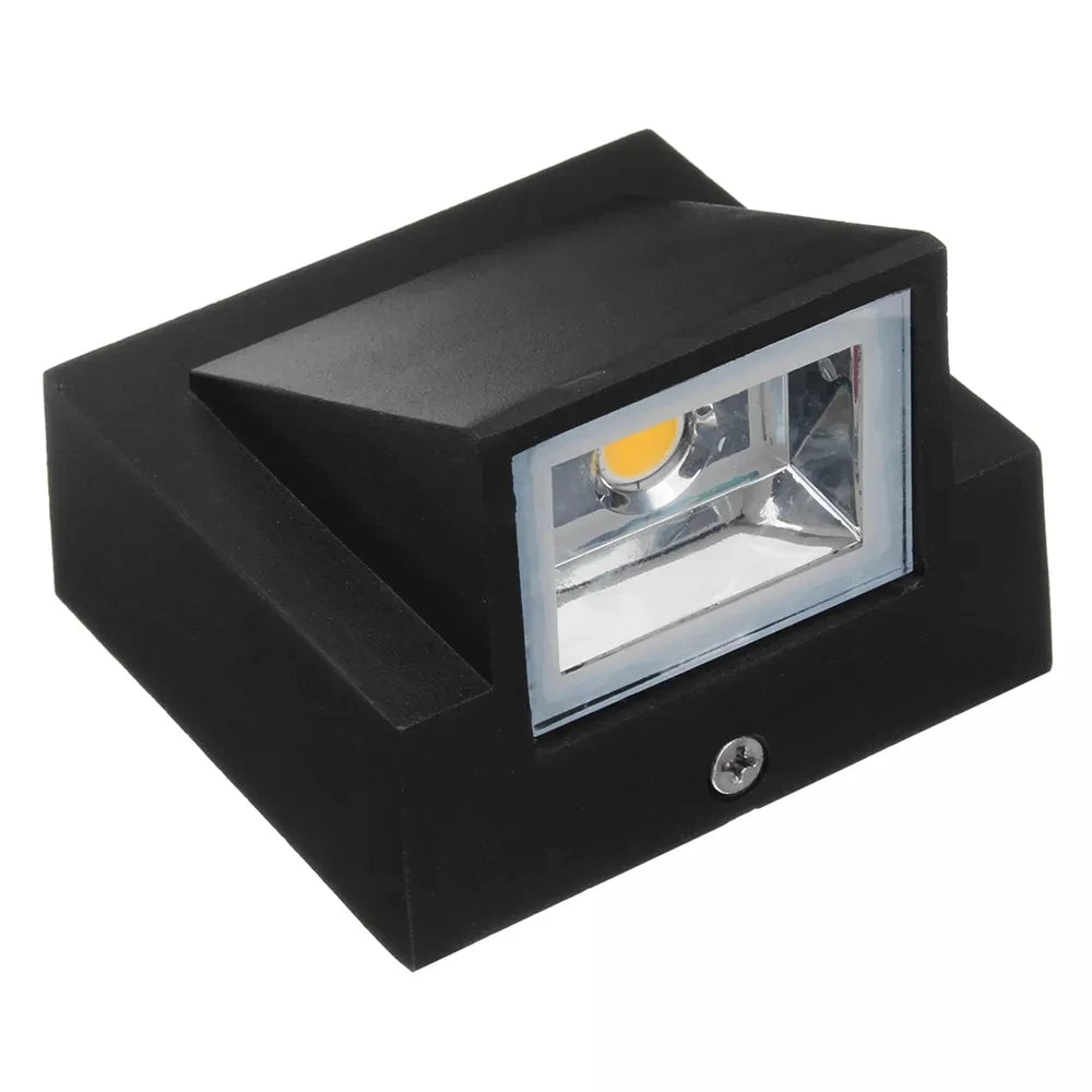 i-Luxor CubeLampada da parete LED moderna in alluminio, impermeabile IP65 per interno ed esterno