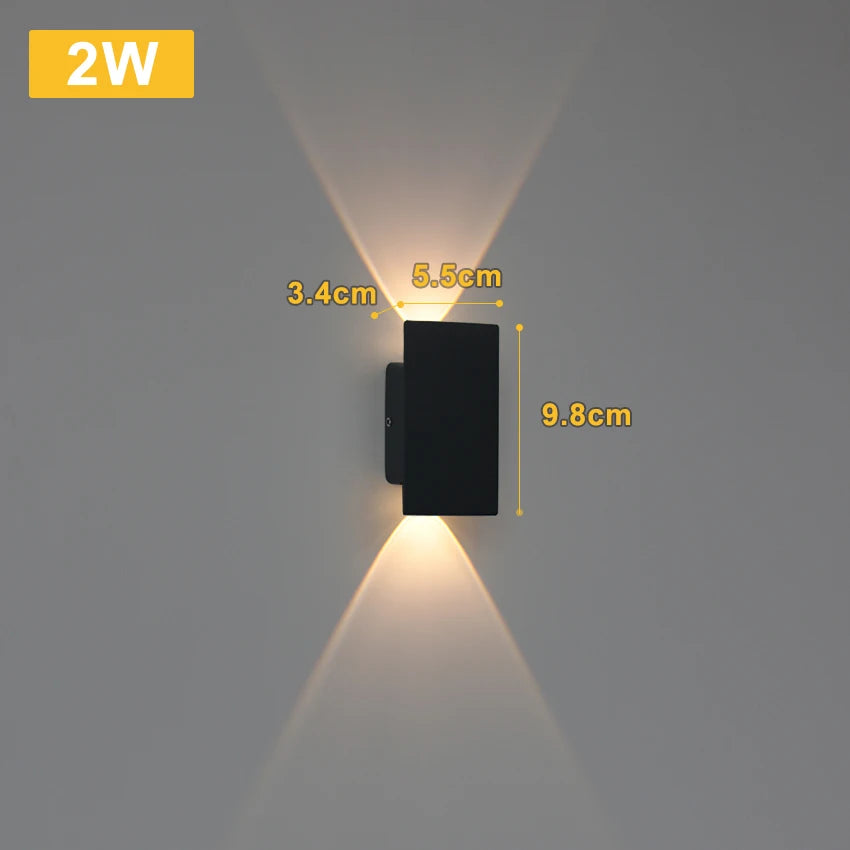 i-Luxor Urban Shine Lampada LED da Parete rettangolare