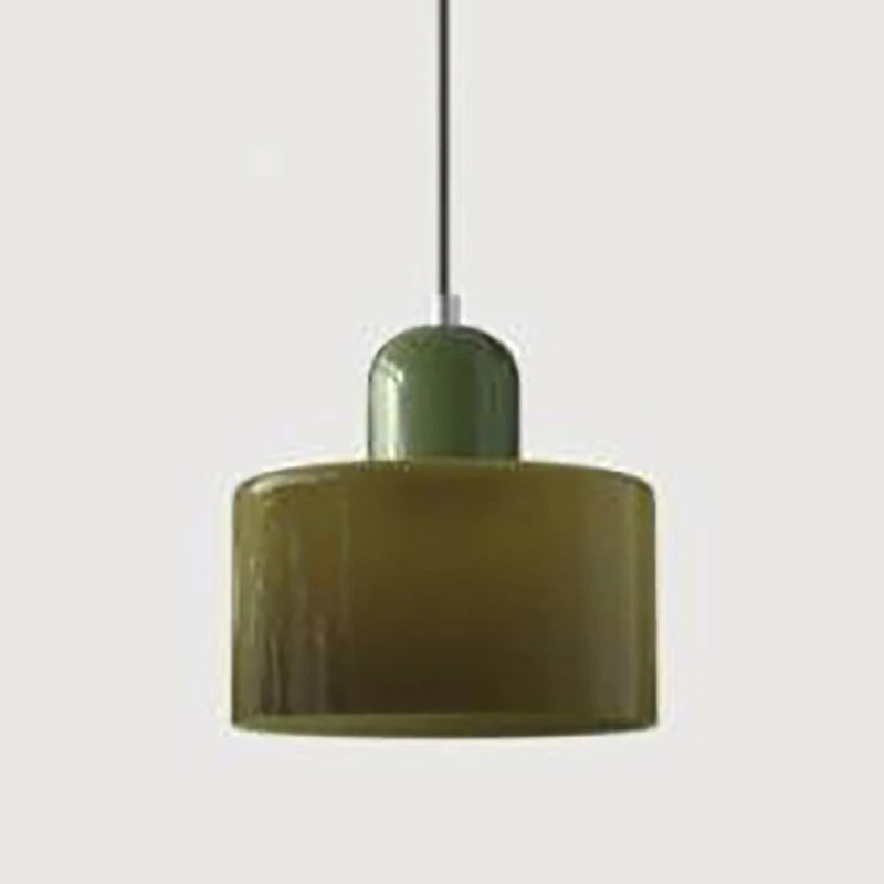 i-lumina Memphis Line – Lampada a Sospensione Retro Bicolore in Vetro