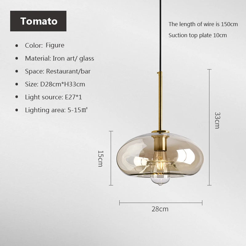 i-LuxCeiling Loft – Lampadario Pendente in Vetro
