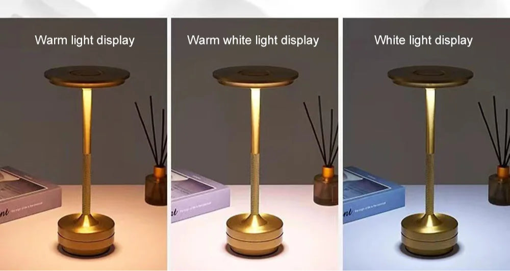 i-Lus NOVA – Lampada da Tavolo Ricaricabile Touch con Dimmer Continuo e 3 Toni di Luce