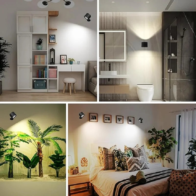 LUX4Motion - i-Luxround Applique LED Magnetica Ricaricabile con Sensore di Movimento 360 gradi