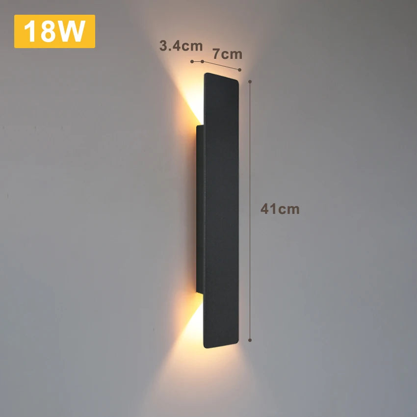 i-Luxor Urban Shine Lampada LED da Parete rettangolare