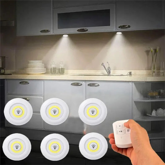 i-Lux Dot – Luce LED Senza Fili Dimmerabile con Telecomando per Armadi e Interni