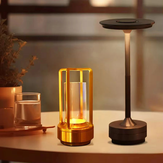 i-Lus AURA – Lampada da Tavolo LED Touch Ricaricabile 3 Tonalità