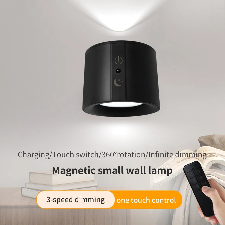 LUX4Motion - i-Luxround Applique LED Magnetica Ricaricabile con Sensore di Movimento 360 gradi